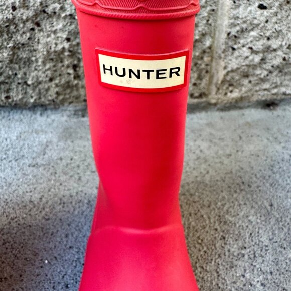 HUNTER Pink Rain Boots Girls 12 US EU 29 First Classic Waterproof Gum Boot Kids - Picture 5 of 11